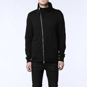 All Saints Men's Zip Up Sweater | M | Dark Gray
